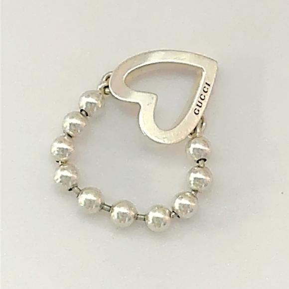 Gucci Silver Heart Ring - Picture 10 of 10